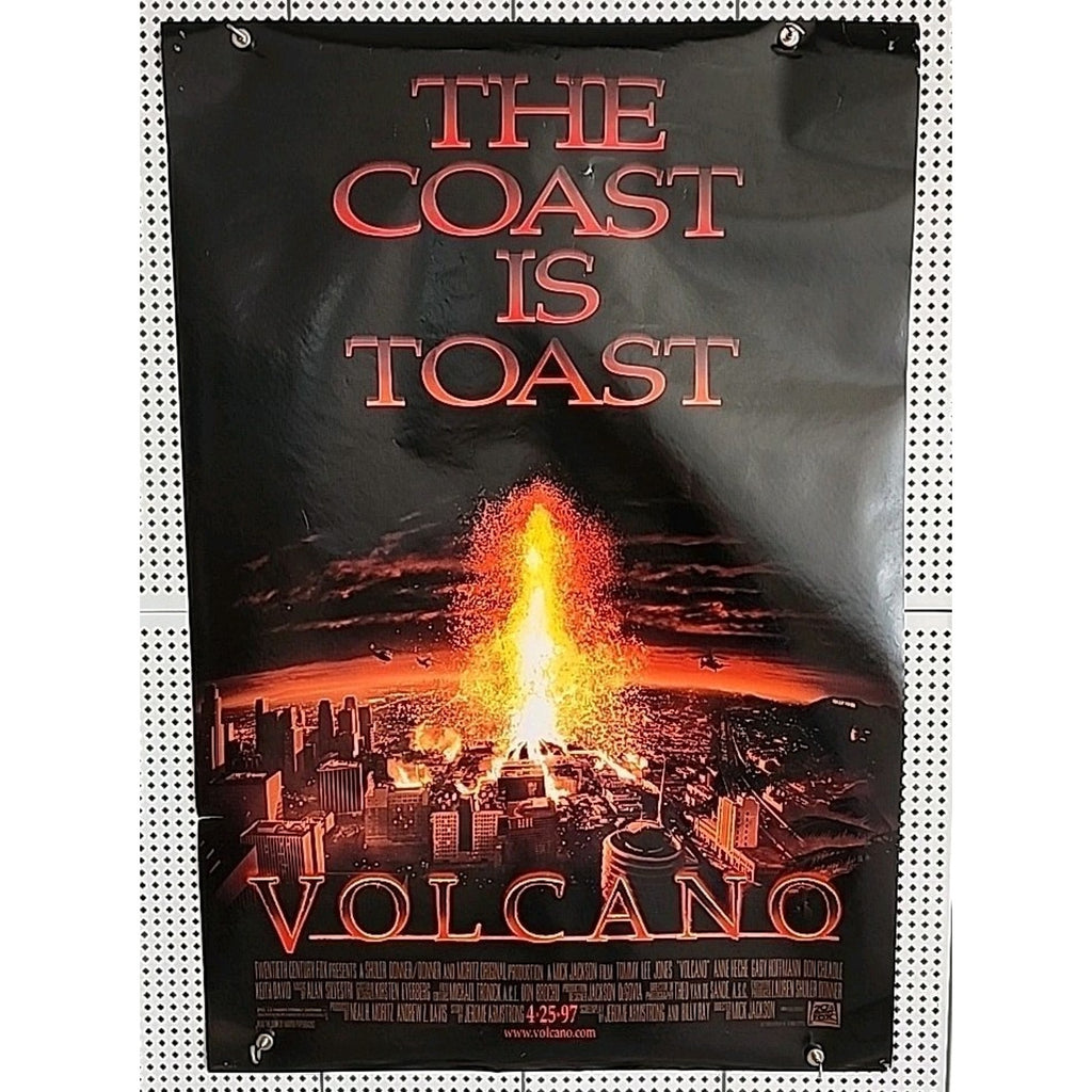 Volcano Movie Poster Original 27x40 Advance Glossy 2 Sided 1997 Tommy Lee Jones