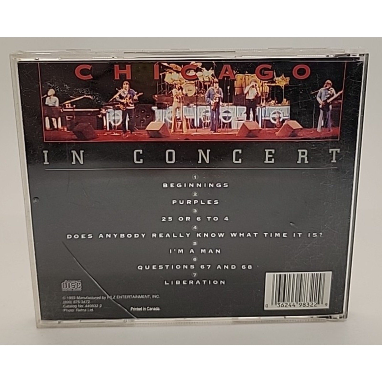 In Concert by Chicago (CD, 1993, Pilz)