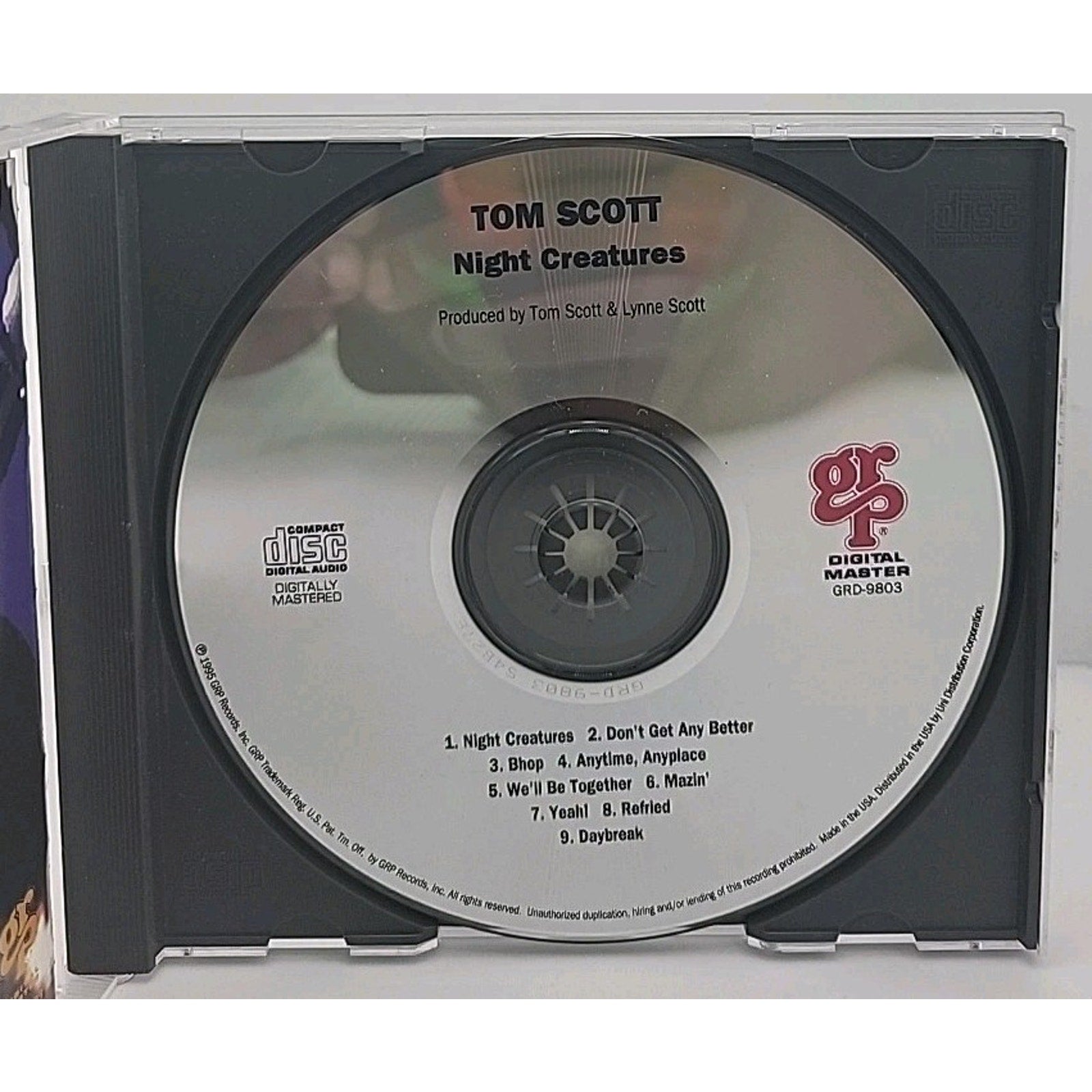 Night Creatures by Scott, Tom (CD, 1995)