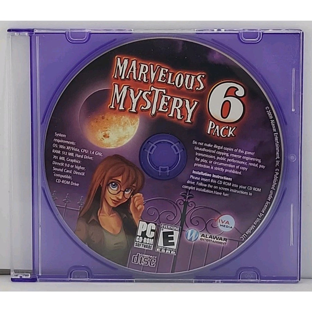 Marvelous Mystery 6 Pack (PC, 2009) *Disc Only*