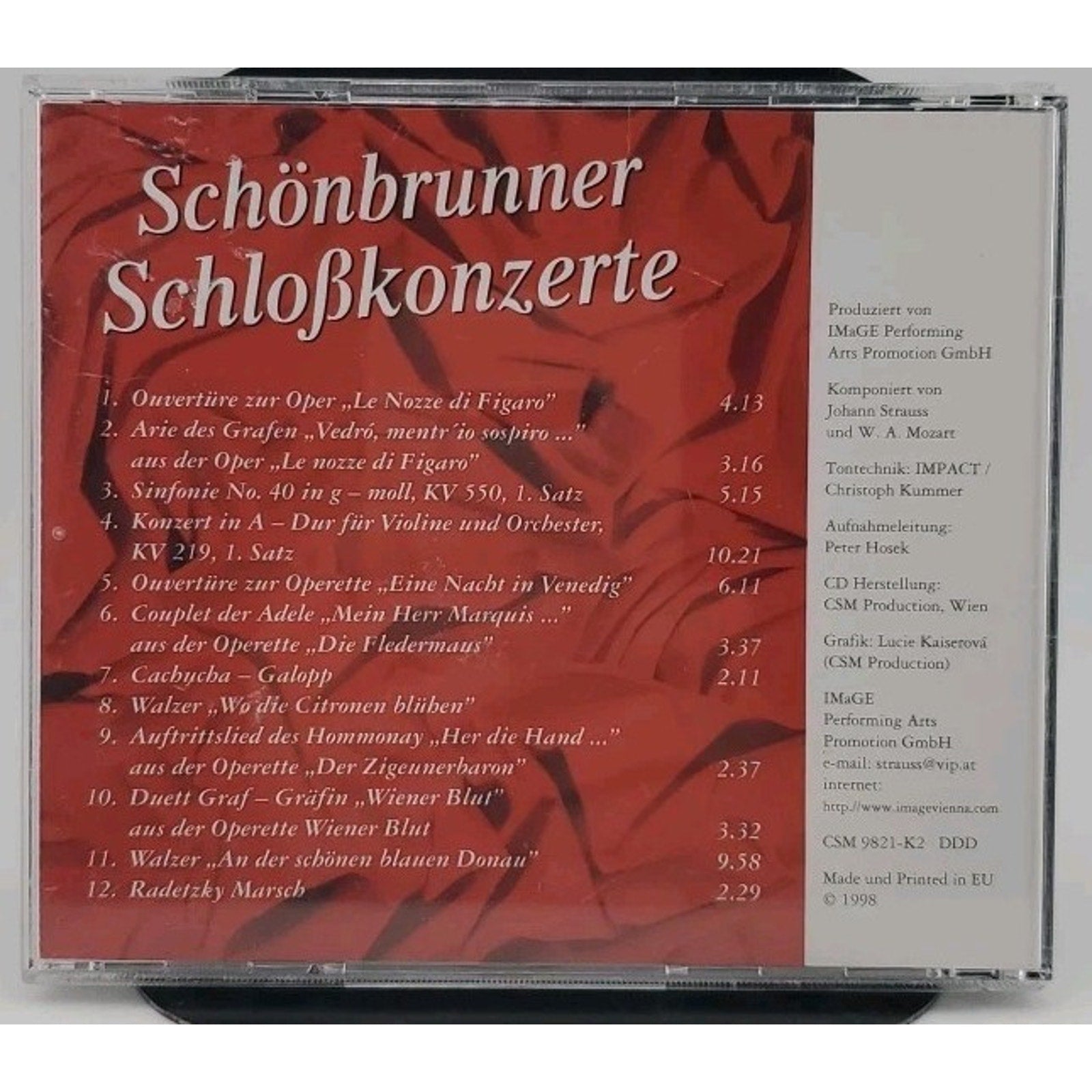 Schonbrunner Schlobkonzerte CD