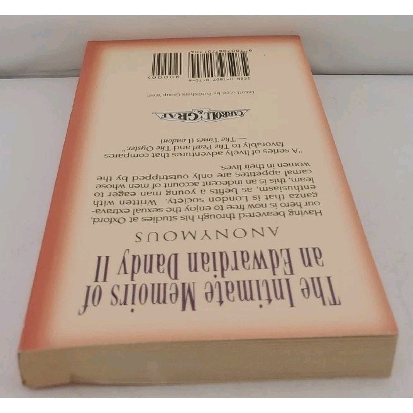 Intimate Memoirs of an Edwardian Dandy by James Jennings (1994, Mass Market)