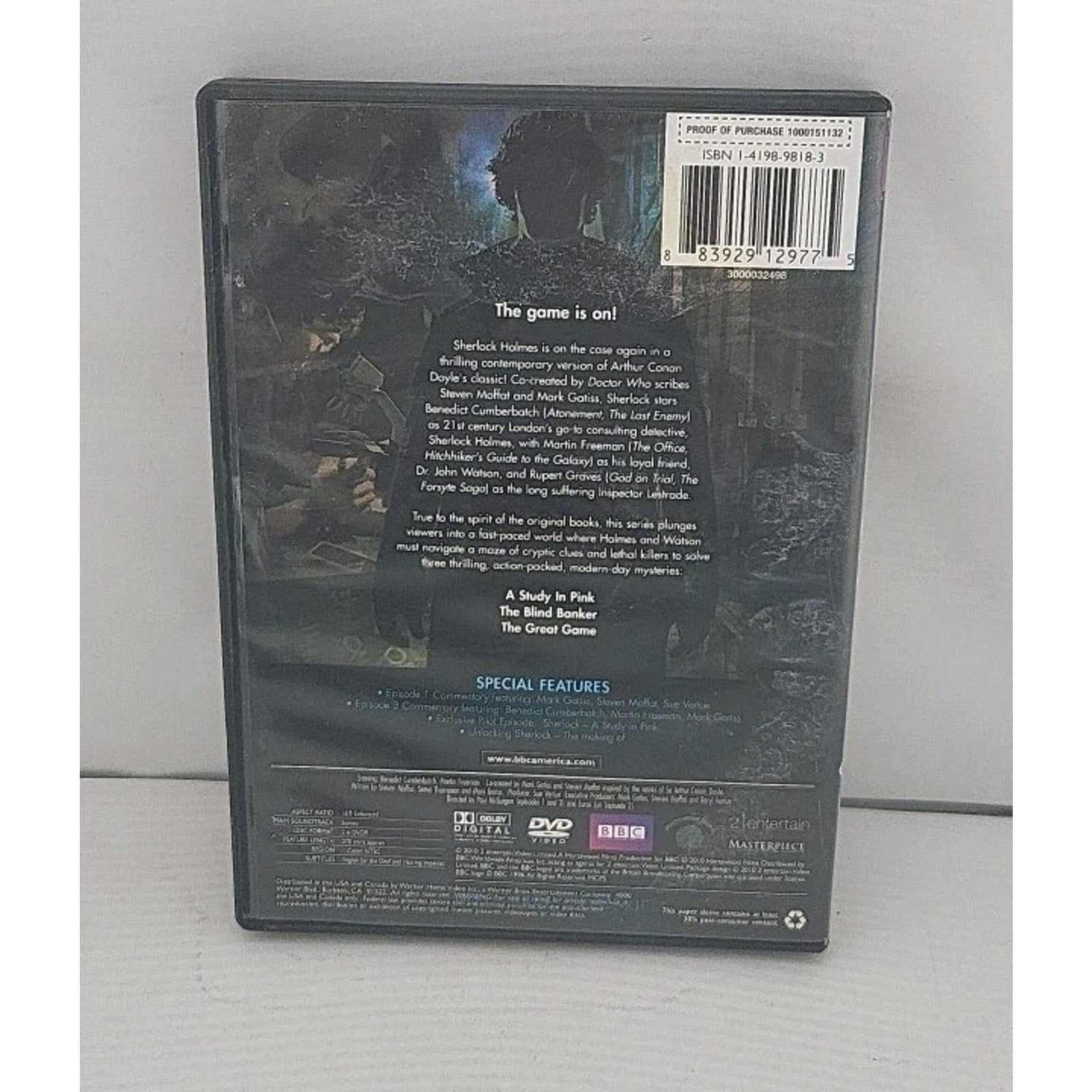 Sherlock: Season One (DVD, 2010) Episodes 1-3