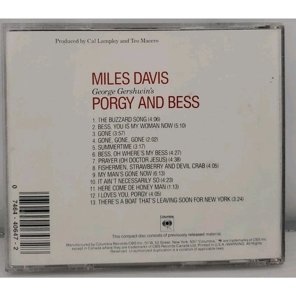 Miles Davis - George Gershwin's Porgy and Bess (CD)