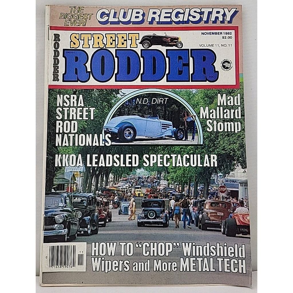 Street Rodder Magazine November 1982 Volume 11 No. 11