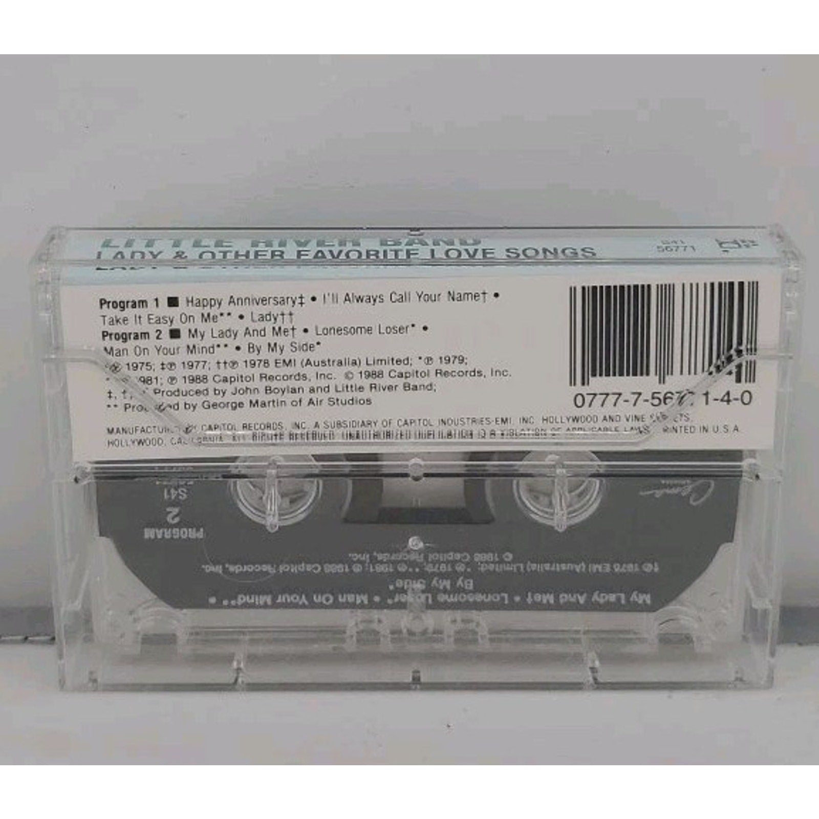 Lady & Other Favorite Love Songs by Little River Band (Cassette)