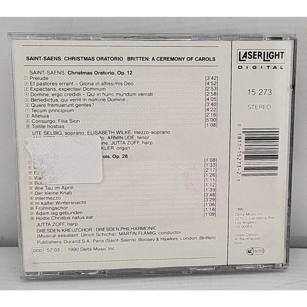 Christmas Oratorio/Ceremony of by Saint-Saens / Britten (CD, 1990)