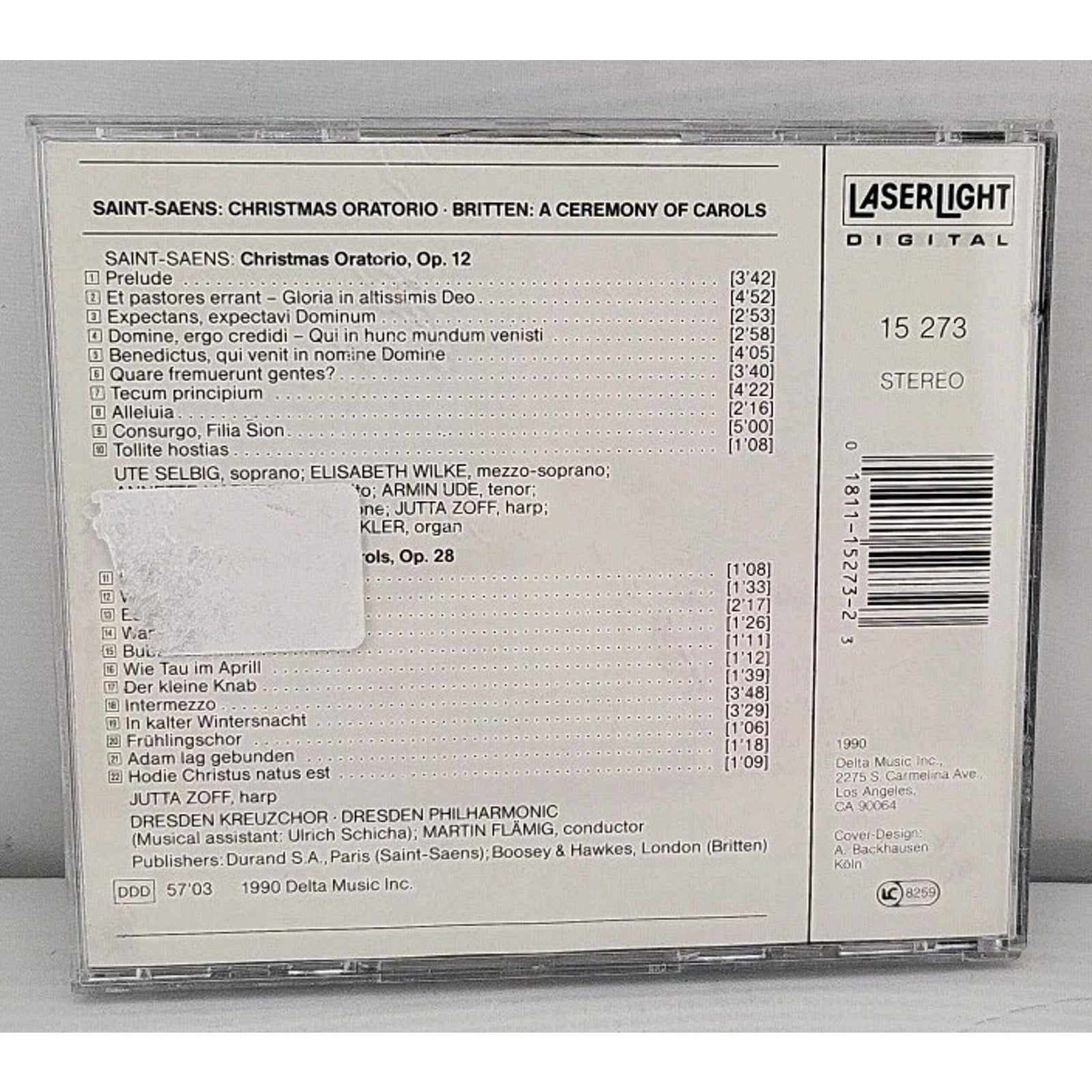 Christmas Oratorio/Ceremony of by Saint-Saens / Britten (CD, 1990)