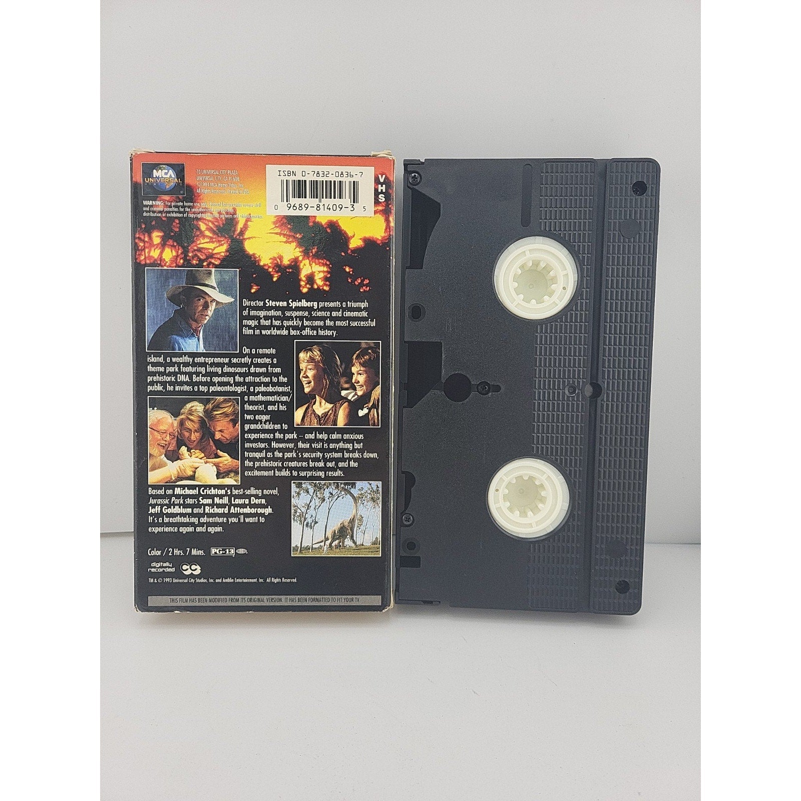 Jurassic Park (VHS Tape, 1993) Steven Spielberg, Jeff Goldblum