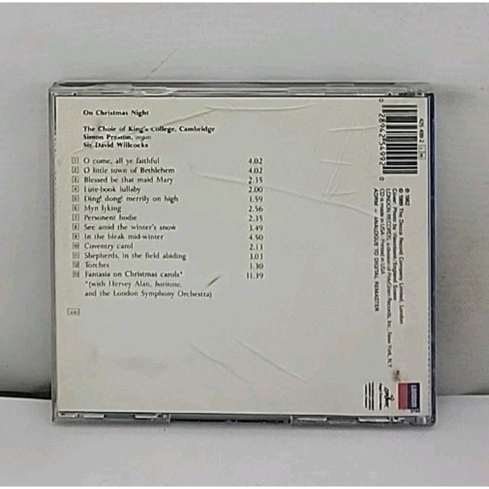 On Christmas Night; Willcocks, by Willcocks, Sir David; King's College Choir (CD
