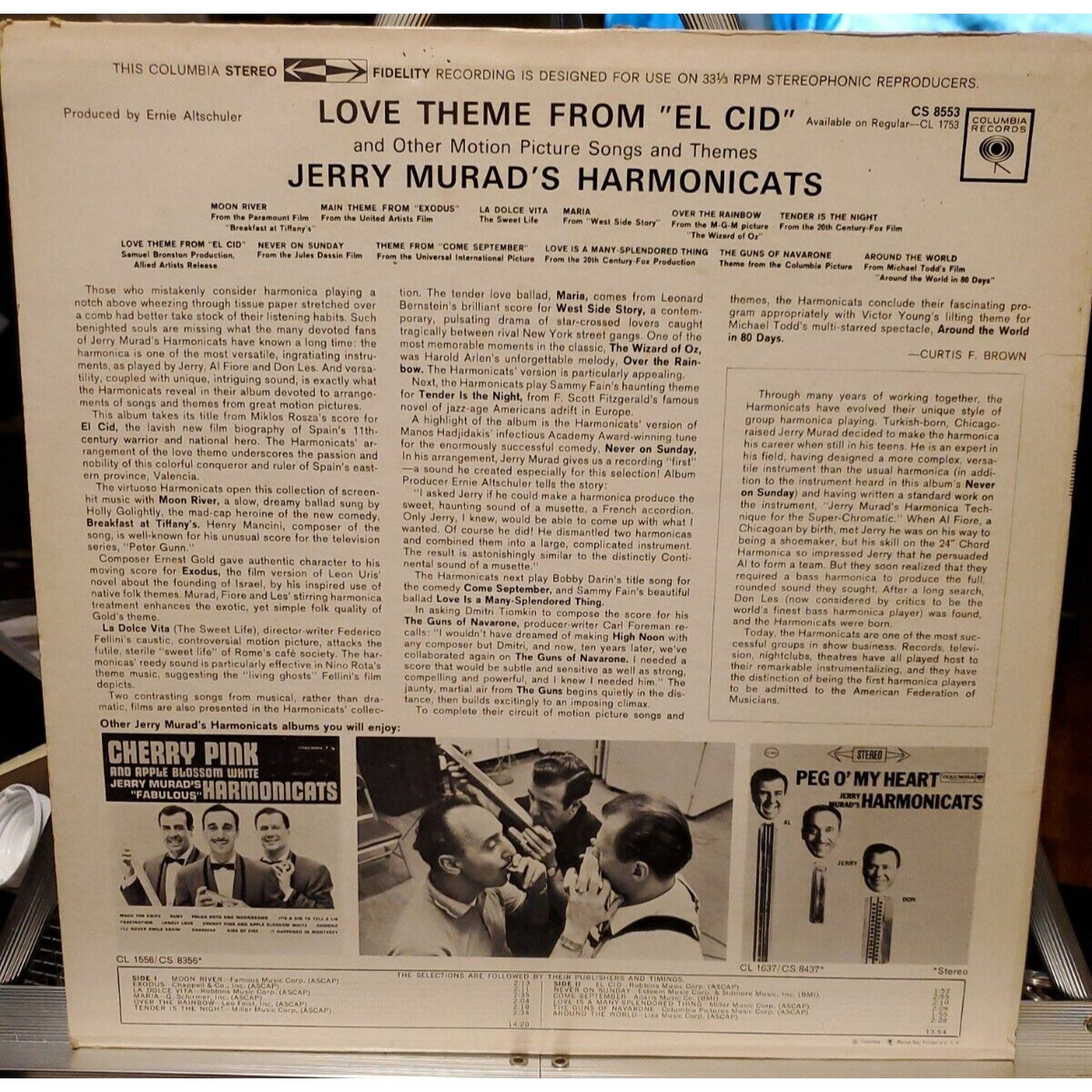 Harmonicats - El Cid & Moon River - Columbia CS8553