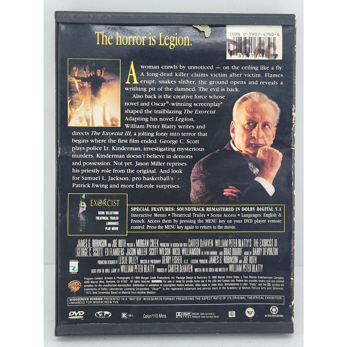 The Exorcist III (DVD, 1990)