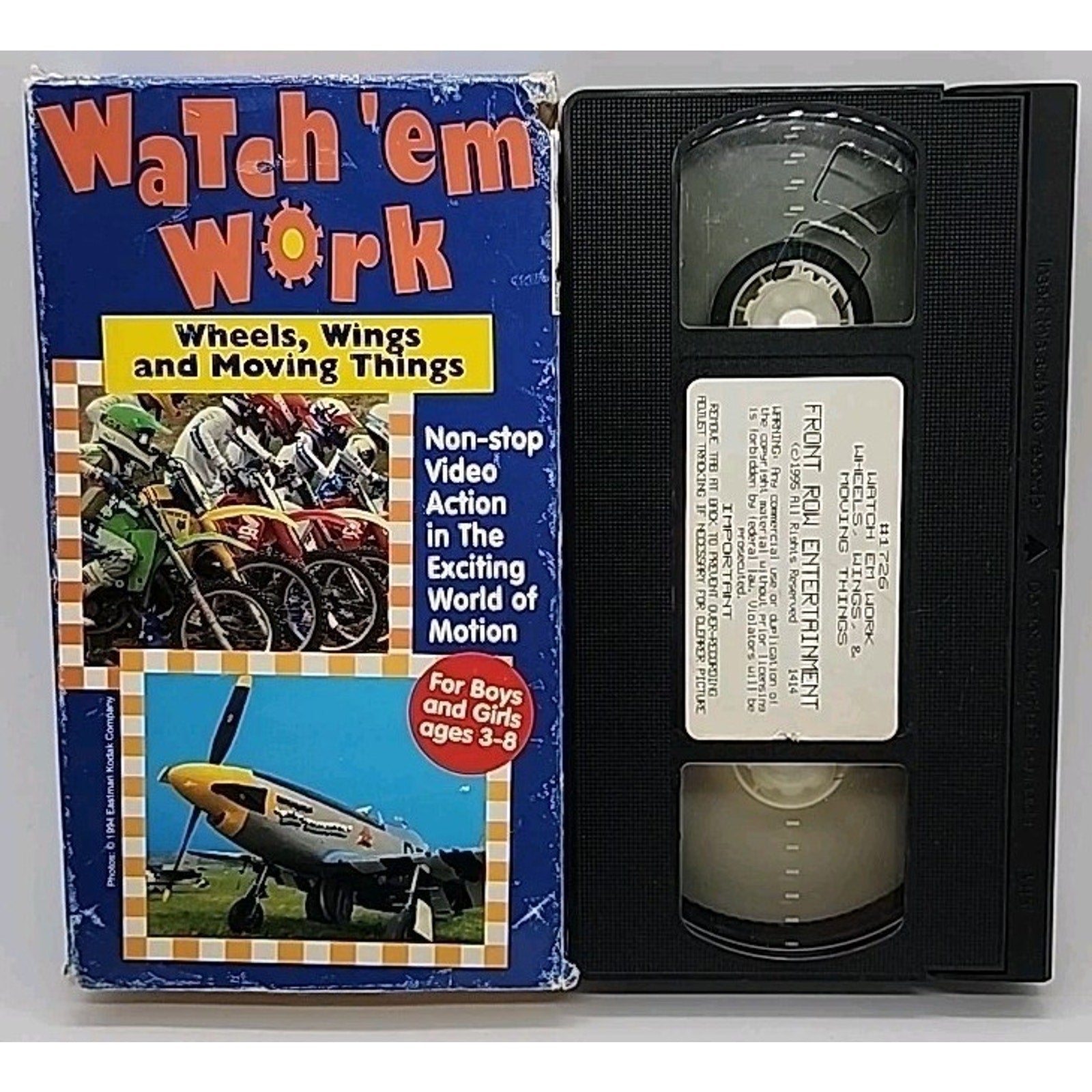 Watch em Work - Wheels, Wings, Moving Things (VHS, 2000)