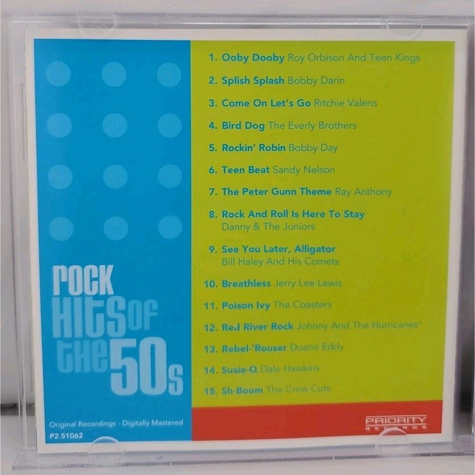 50's Rock Hits by Chart Toppers (CD, 1998)