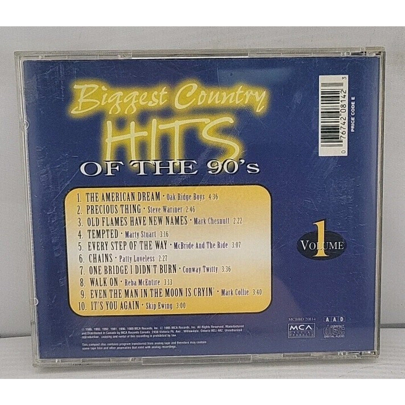 Biggest Country Hits of the 90s, Vol. 1 by Various Artists (CD, Mar-1995,...