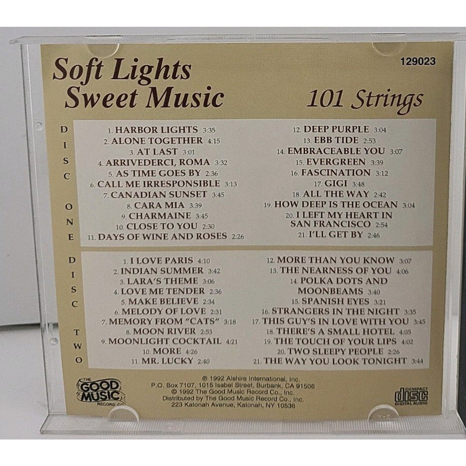 Soft Lights, Sweet Music CDs