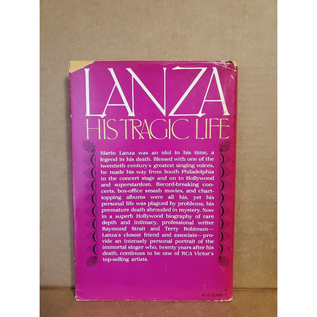 Lanza : His Tragic Life by Terry Robinson and Raymond Strait (1980, Hardcover)