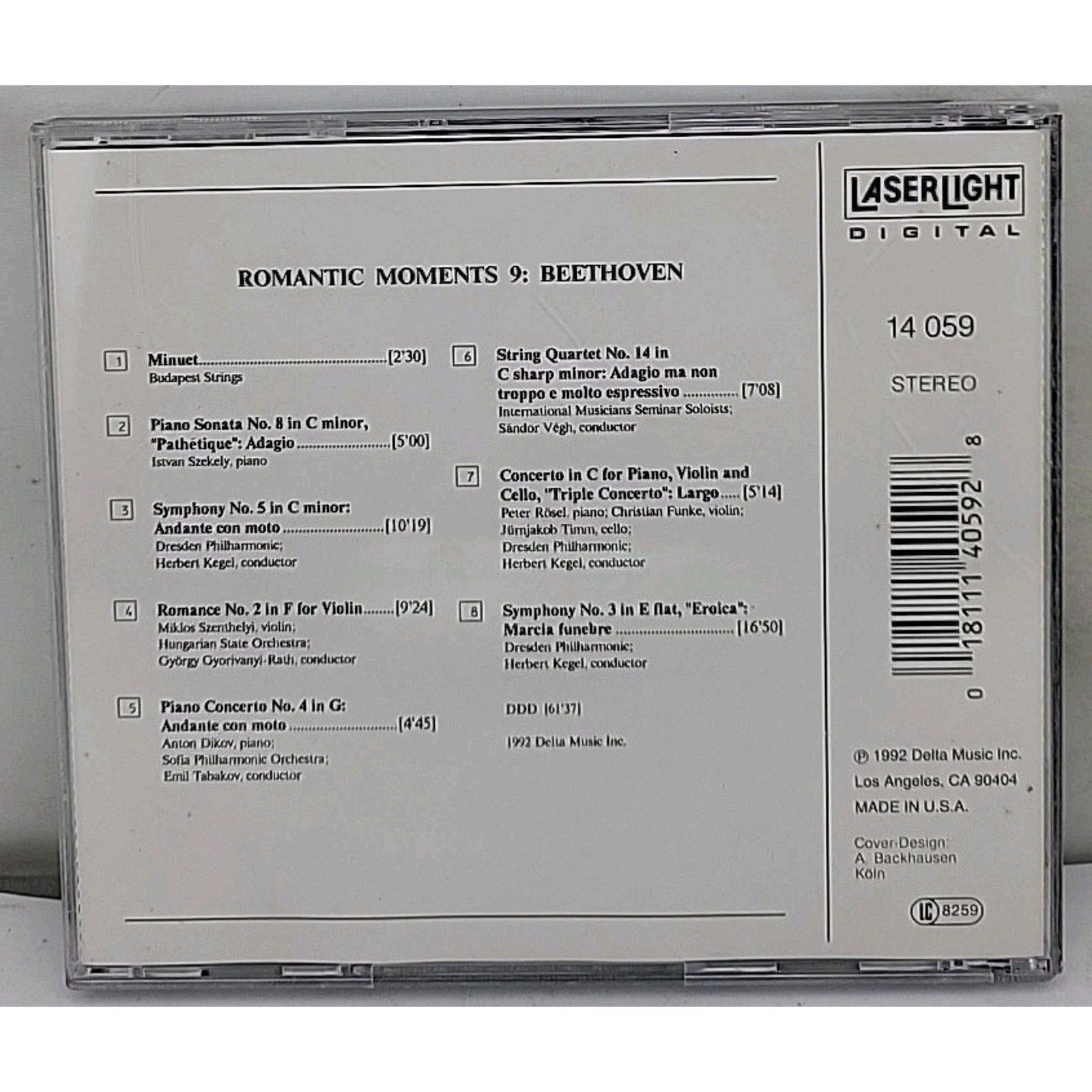 Vol. 9-Beethoven by Beethoven / Kegel / Dresden Philharmonic (CD, 1993)