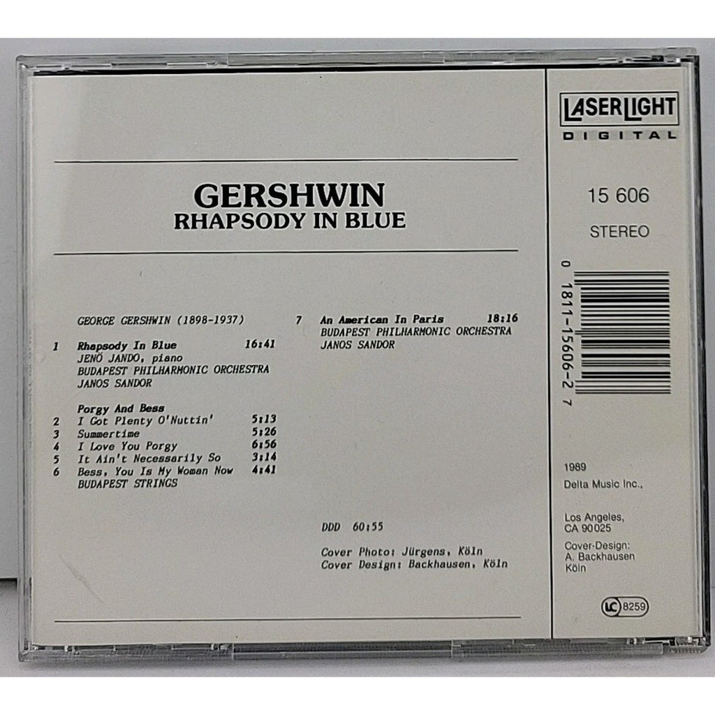 Rhaps Blue/Porgy & Bess/Etc by G. Gershwin (CD, 1989)