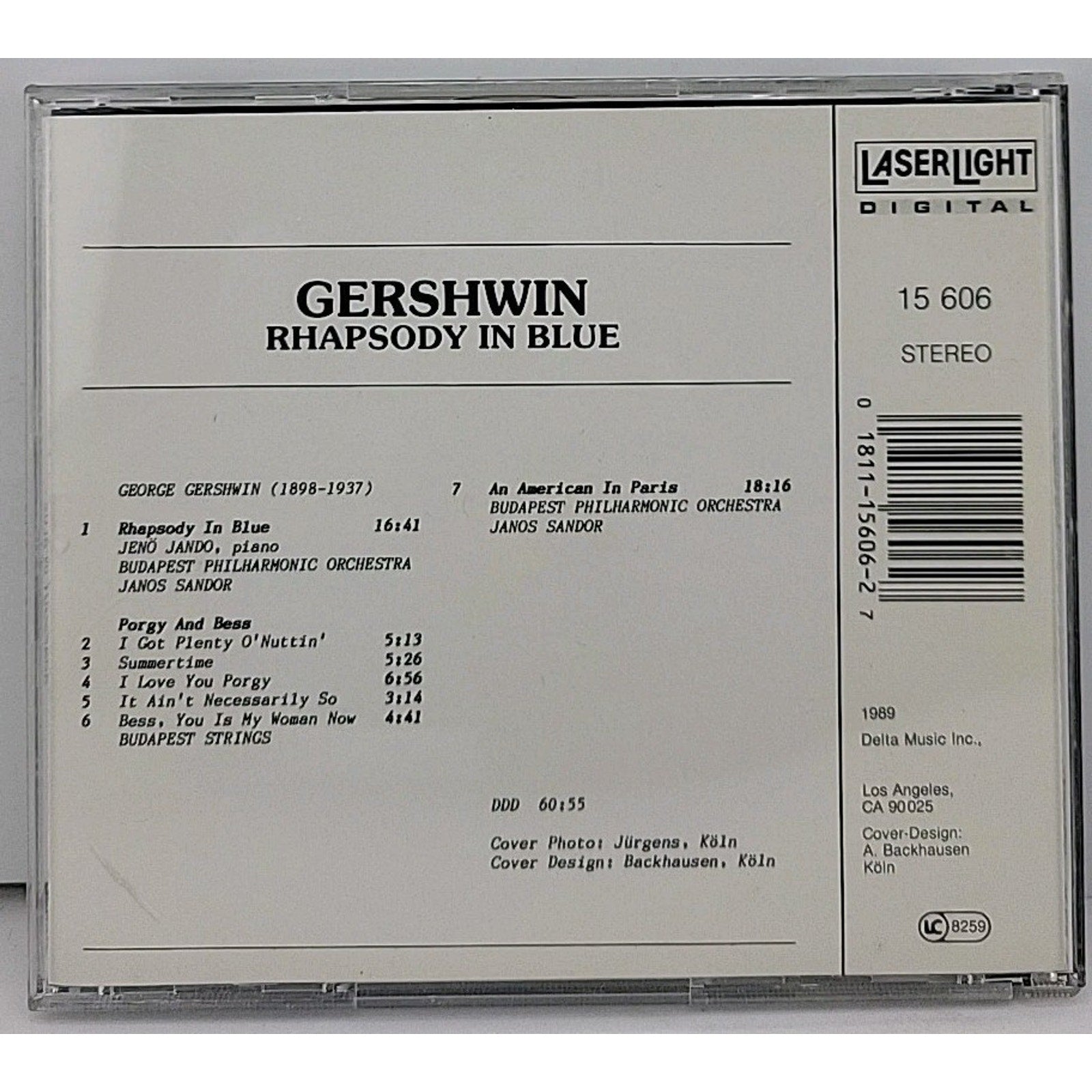 Rhaps Blue/Porgy & Bess/Etc by G. Gershwin (CD, 1989)
