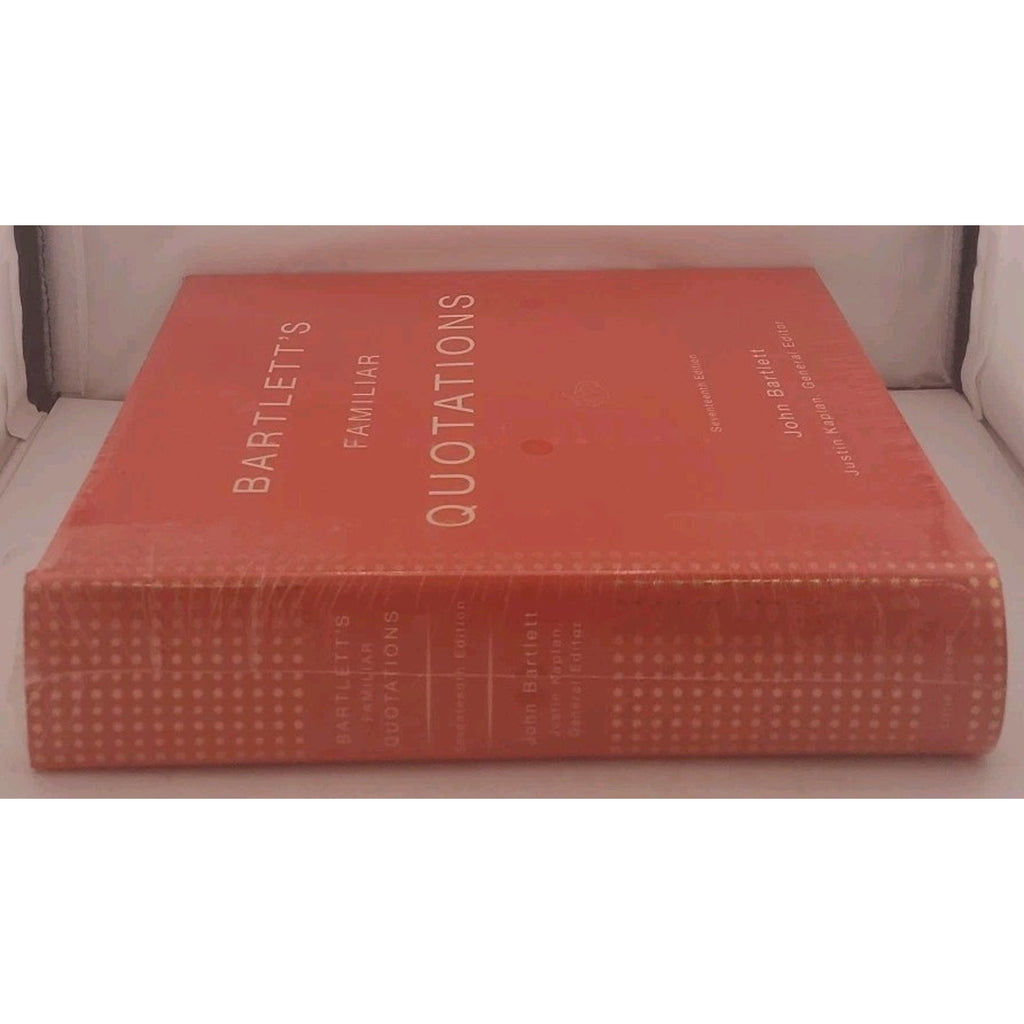 Bartlett's Familiar Quotations by John Bartlett (2002, Hardcover) *Brand New*