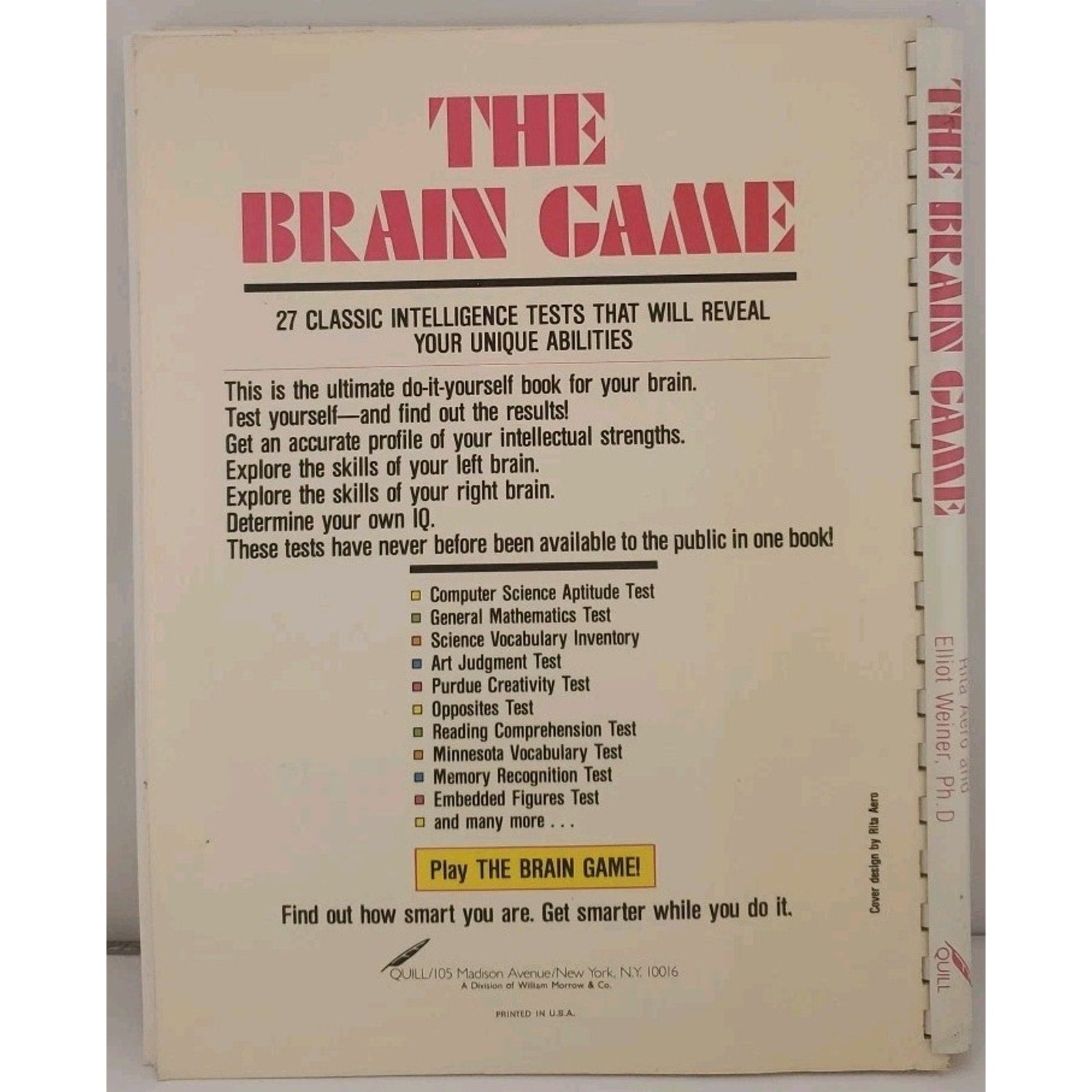 The Brain Game Rita Aero, Elliot Weiner Paperback