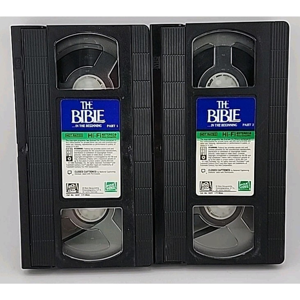 The Bible...In the Beginning (VHS, 1997, 2-Tape Set)