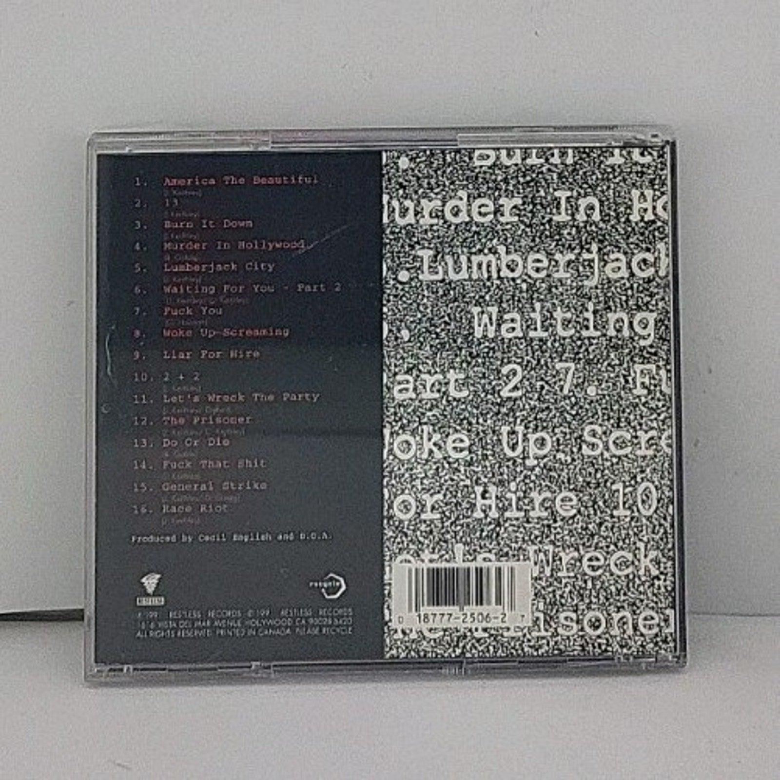 Talk Minus Action = Zero by D.O.A. (CD, 1993)