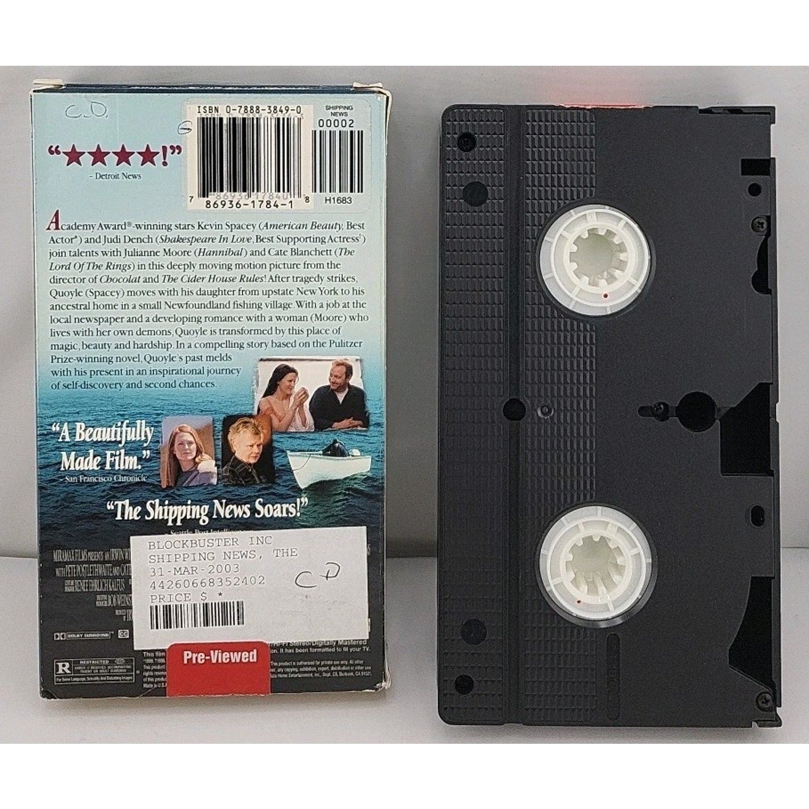 Shipping News VHS Movie Kevin Spacey