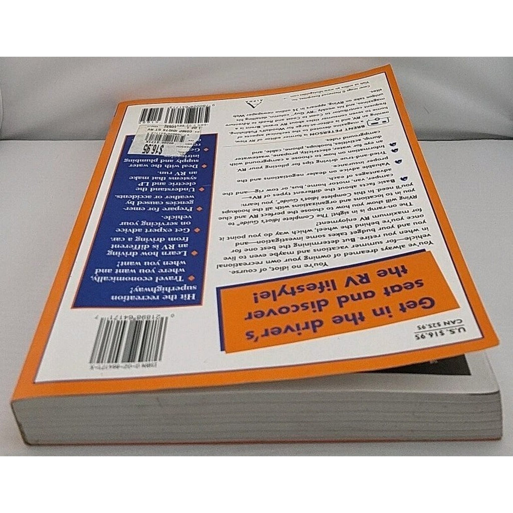 Complete Idiot's Guide to Rving by Brent Peterson (2001, Trade Paperback)