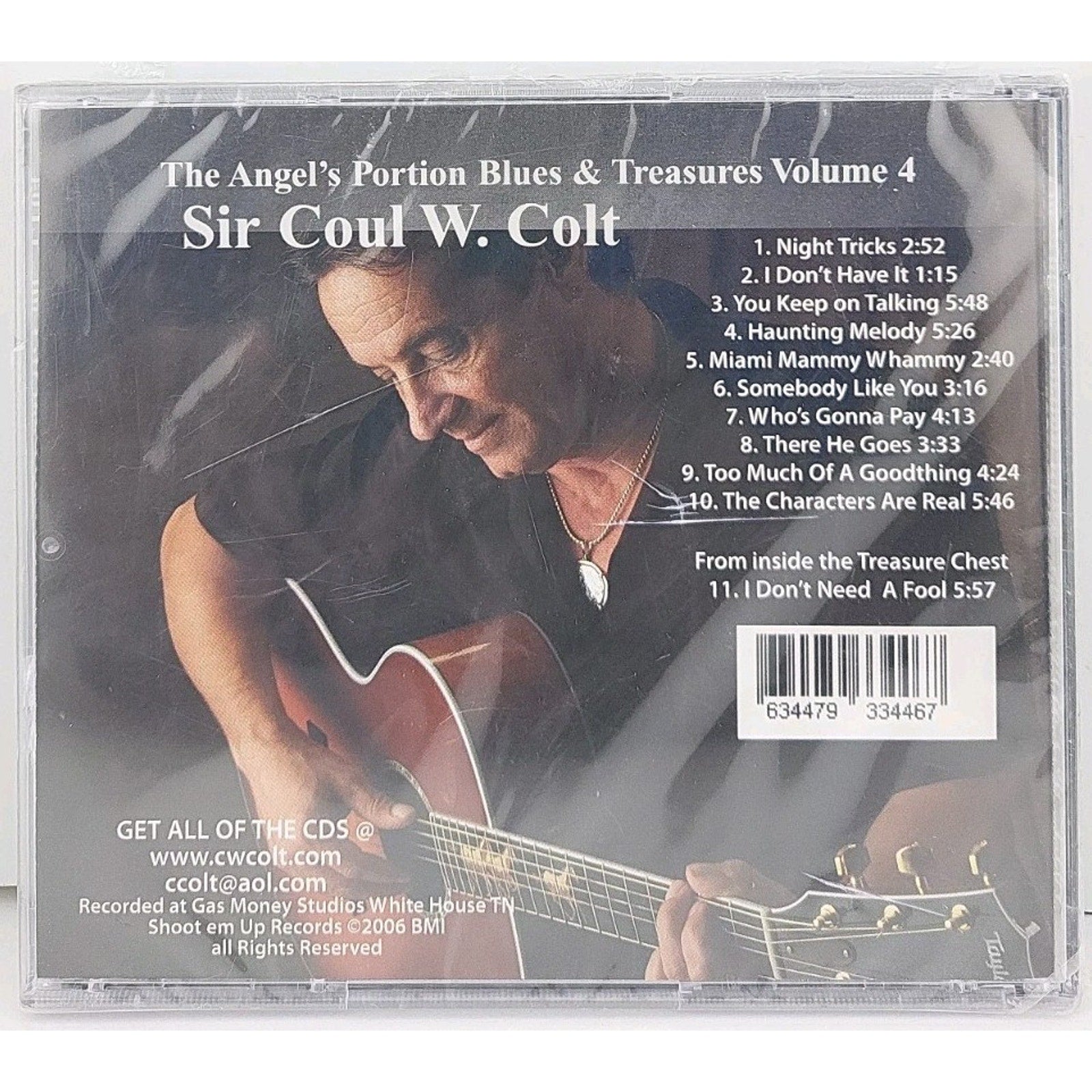 Angel's Portion Blues & Treasures by Sir C W Colt (CD, 2006) *Brand New*