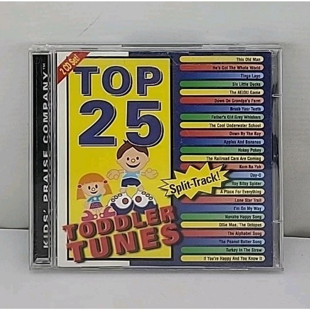 Top 25 Toddler Tunes by Various Artists (CD, Apr-2001, 2 Discs, Maranatha Music)