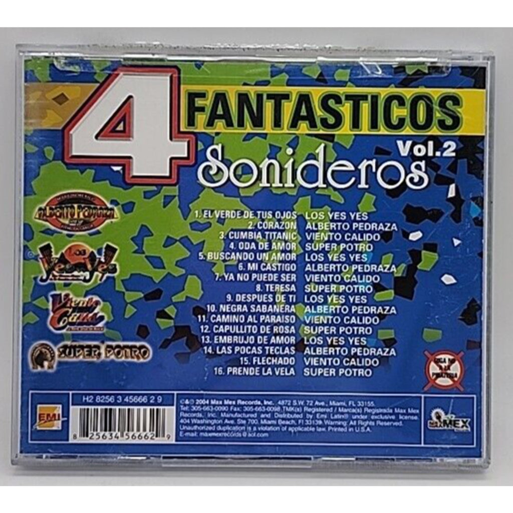 4 Fantasticos Sonideros, Vol. 2 by Various Artists (CD, May-2004, Max Mex)