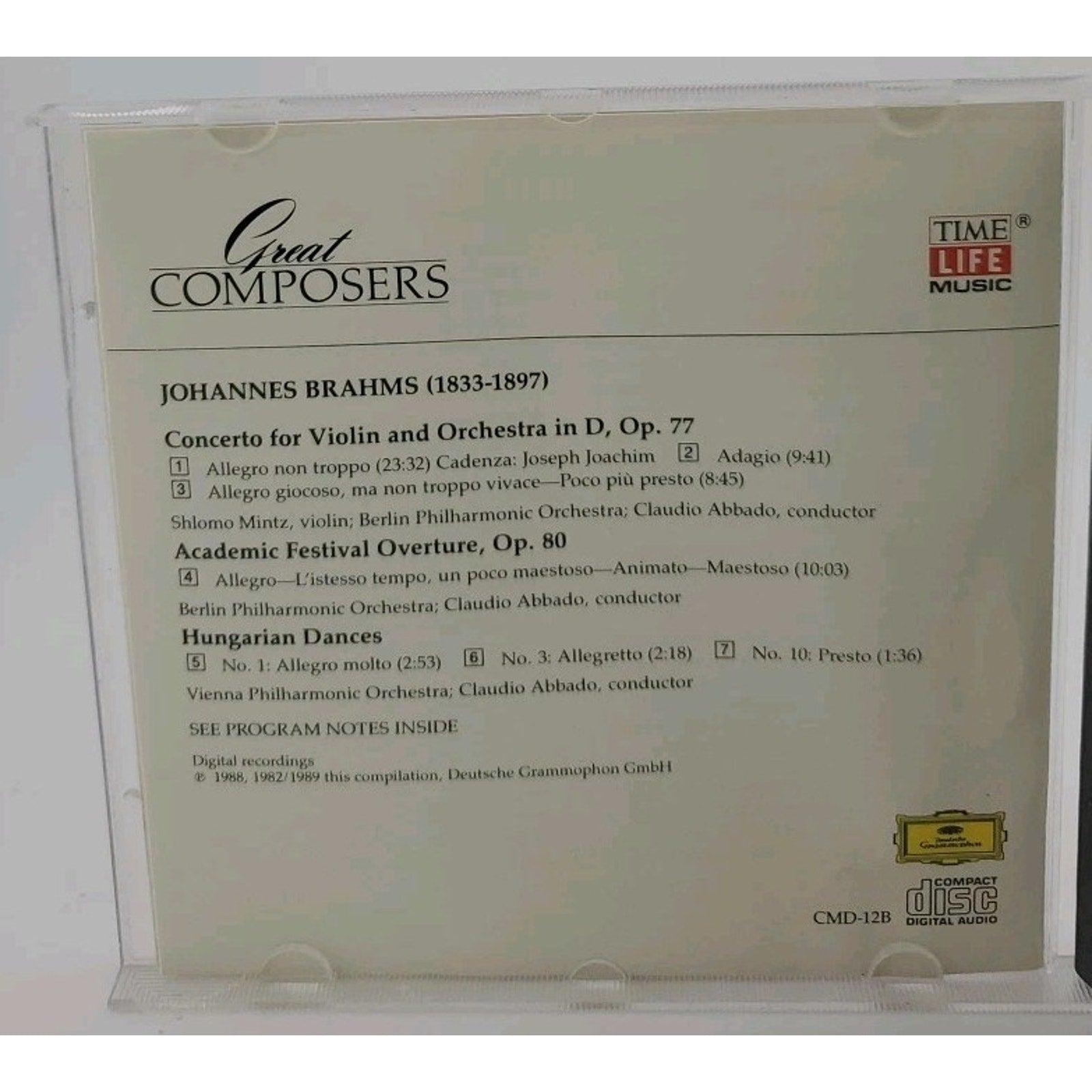 Great Composers Brahms (CD)