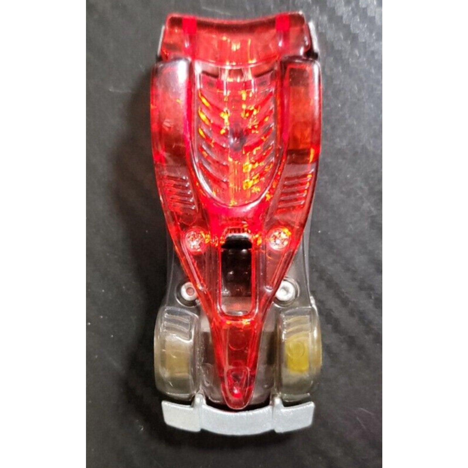 Hot Wheels Road Rocket Clear Black & Red Car