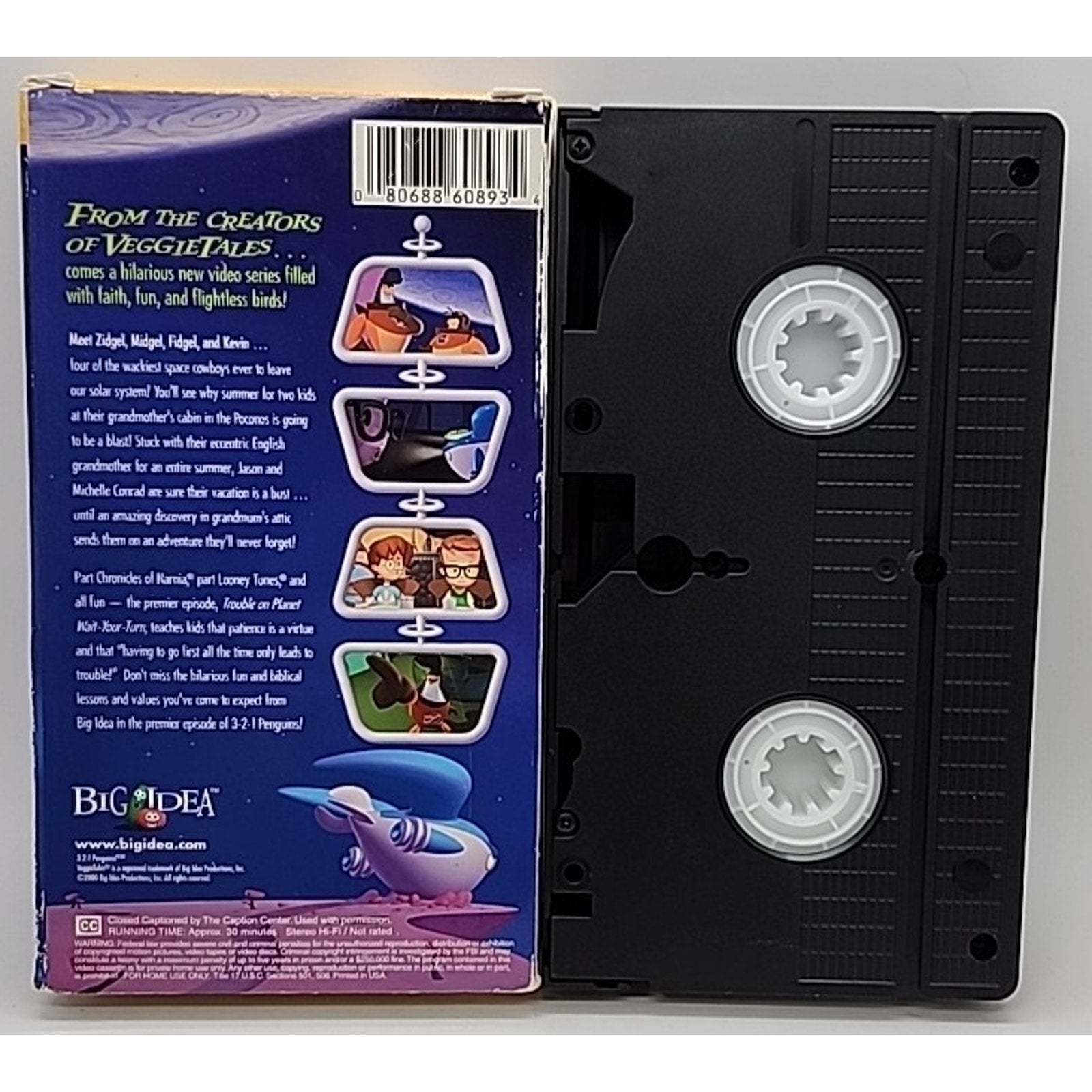 321 Penguins! Trouble On Planet Wait-Your-Turn Penguin (VHS,2000)