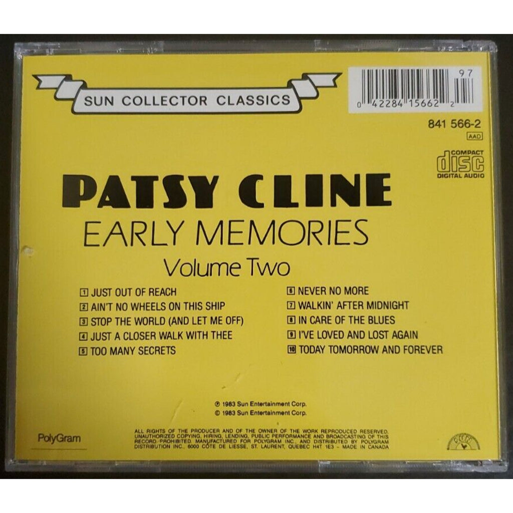 Patsy Cline Early Memories Vol. 2 (CD)