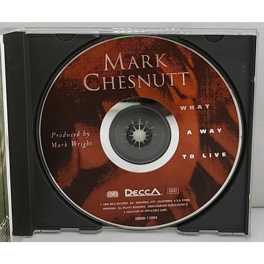 Mark Chesnutt - What a Way to Live (CD, 1994, MCA)