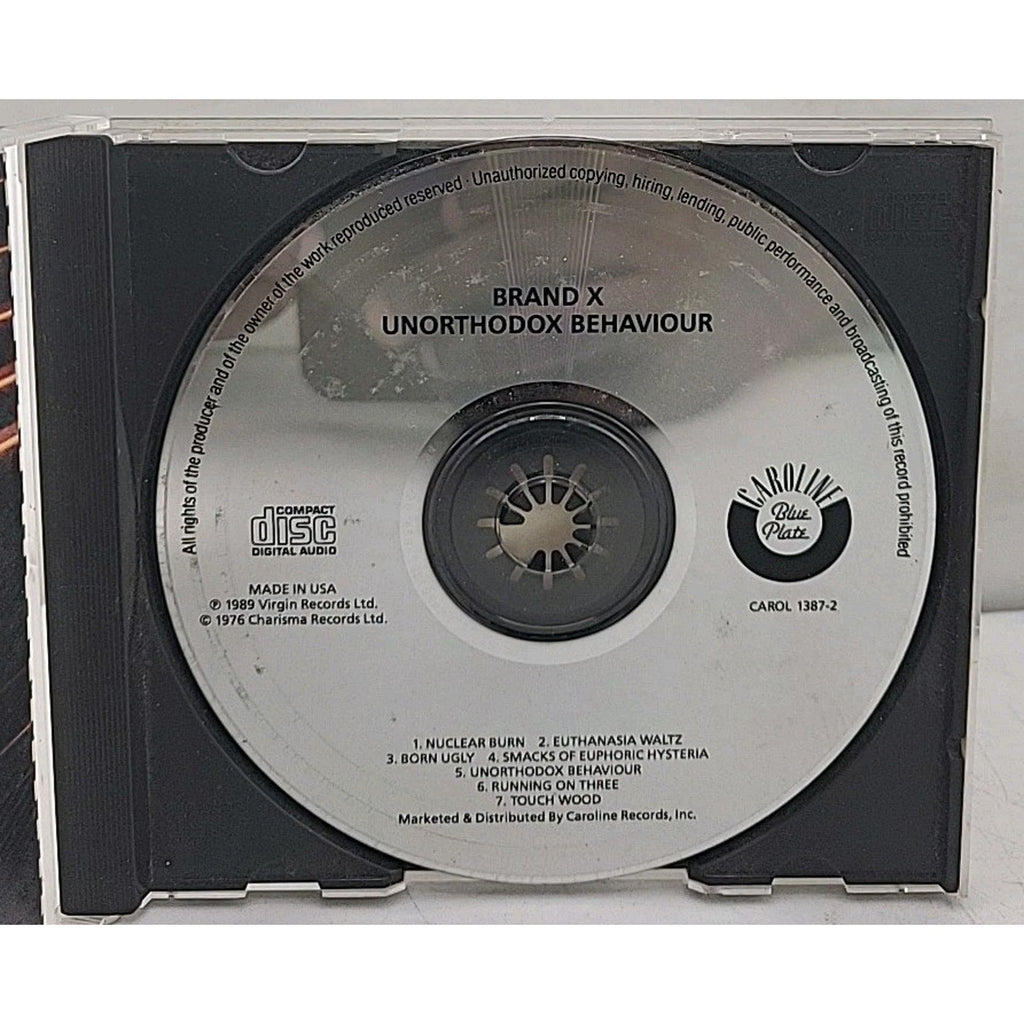 Unorthodox Behavior by Brand X (CD, 1991)