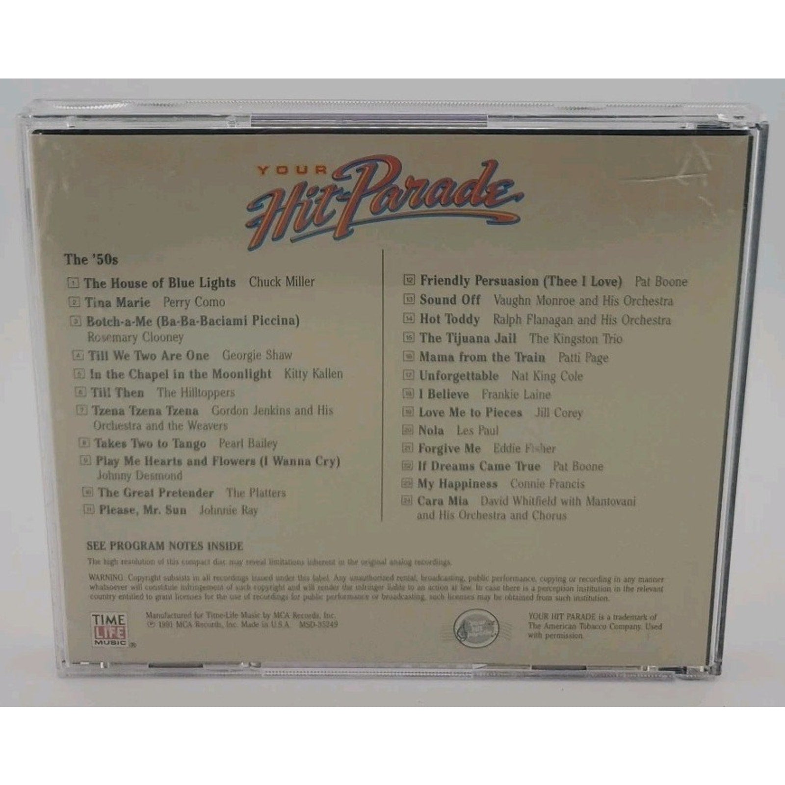 Your Hit Parade: The 50s (CD, Time Life Music)