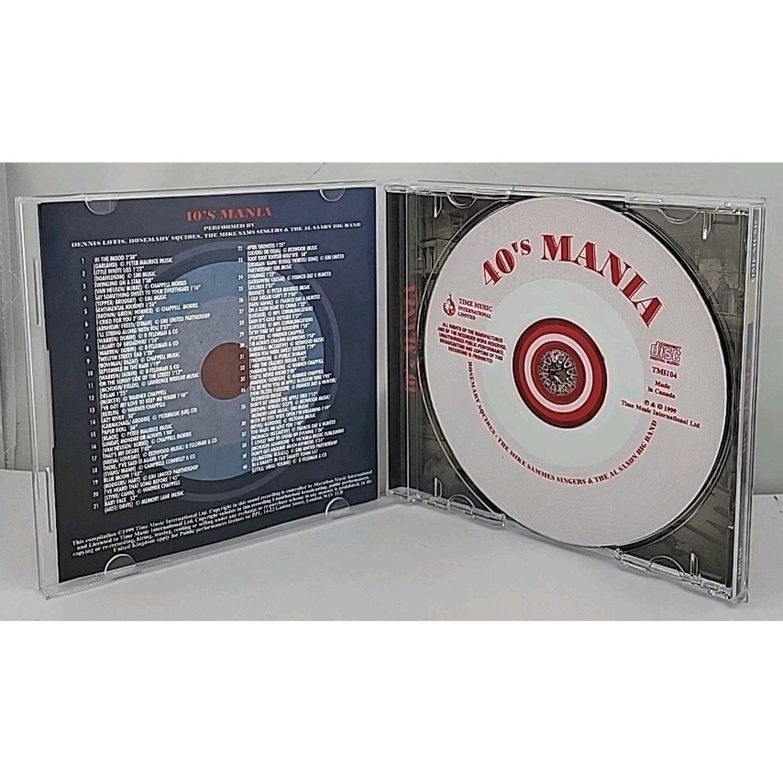 40s Mania 40 Non-Stop 40s Favourites CD Big Band Swing