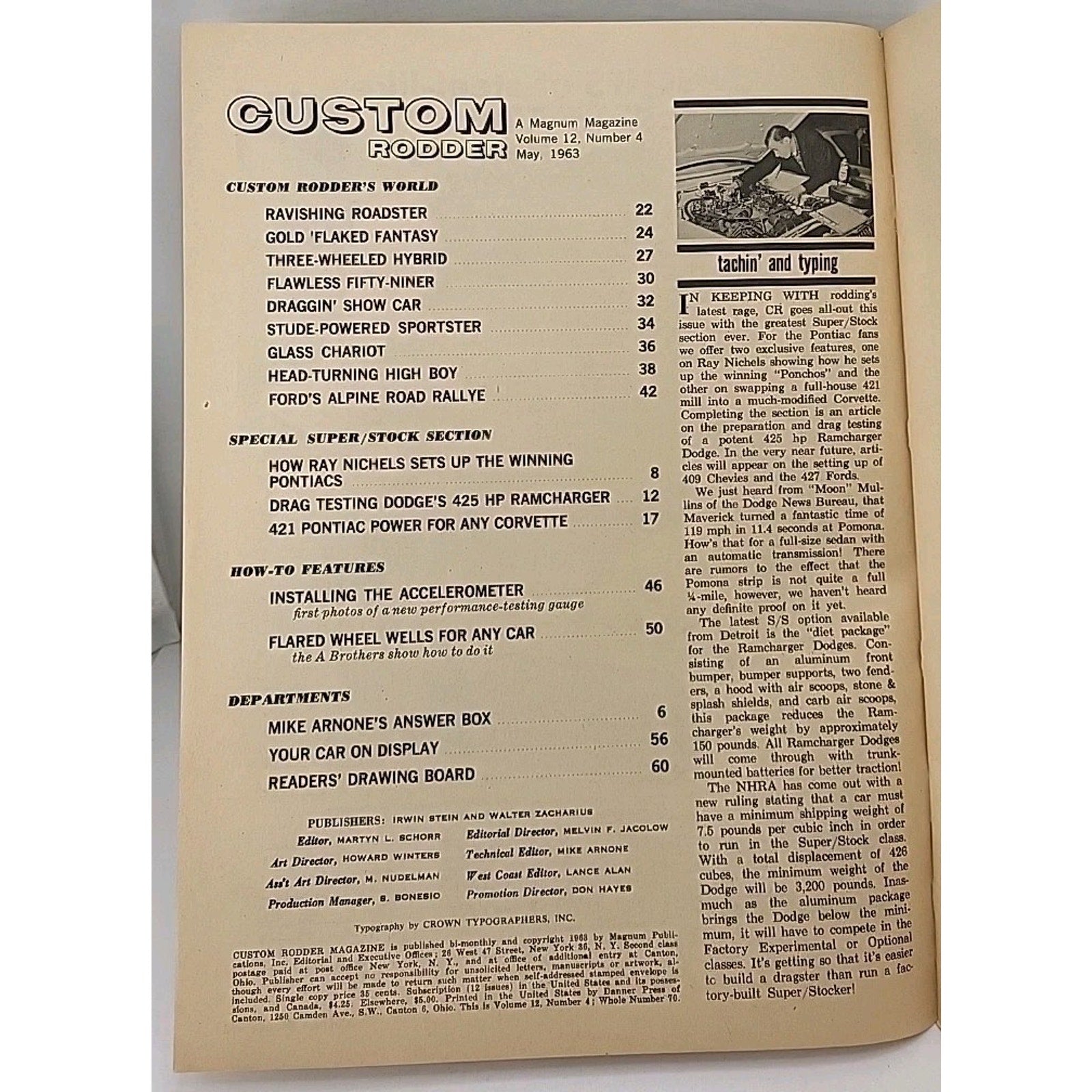 Custom Rodder Magazine - May 1963 - Volume 12 Number 4