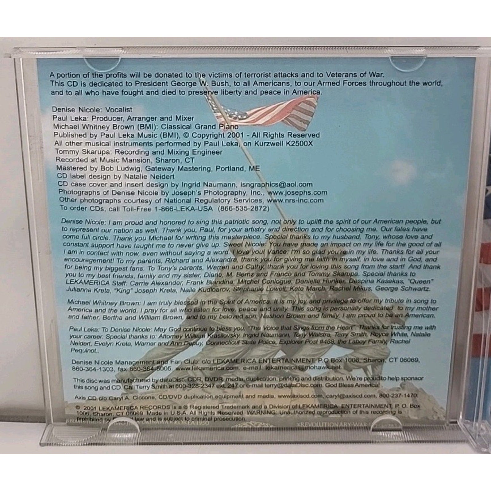 Spirit Of America Denise Nicole (CD 2001)