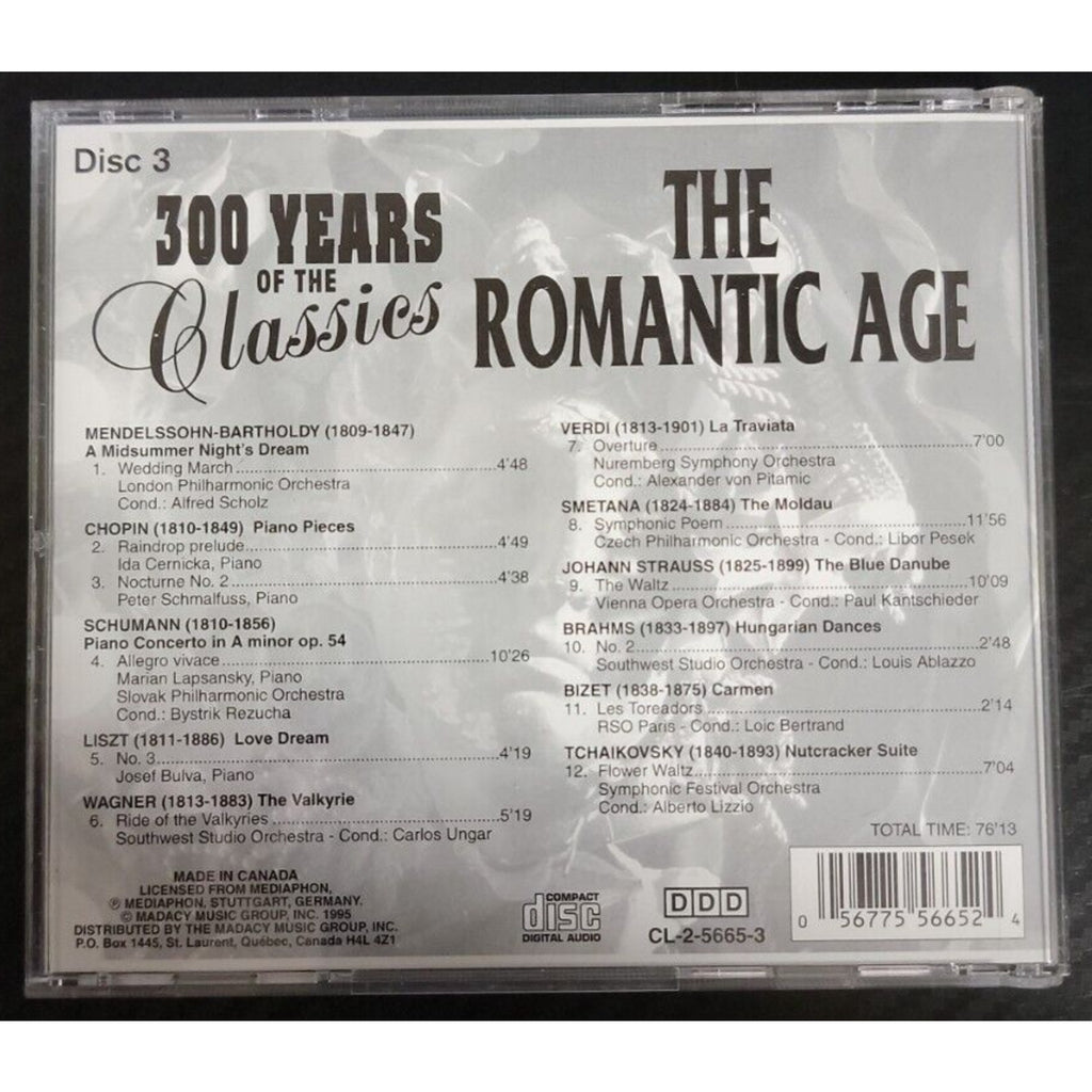 300 Years of the Classics (CD, Sep-1995, 4 Discs, Madacy)