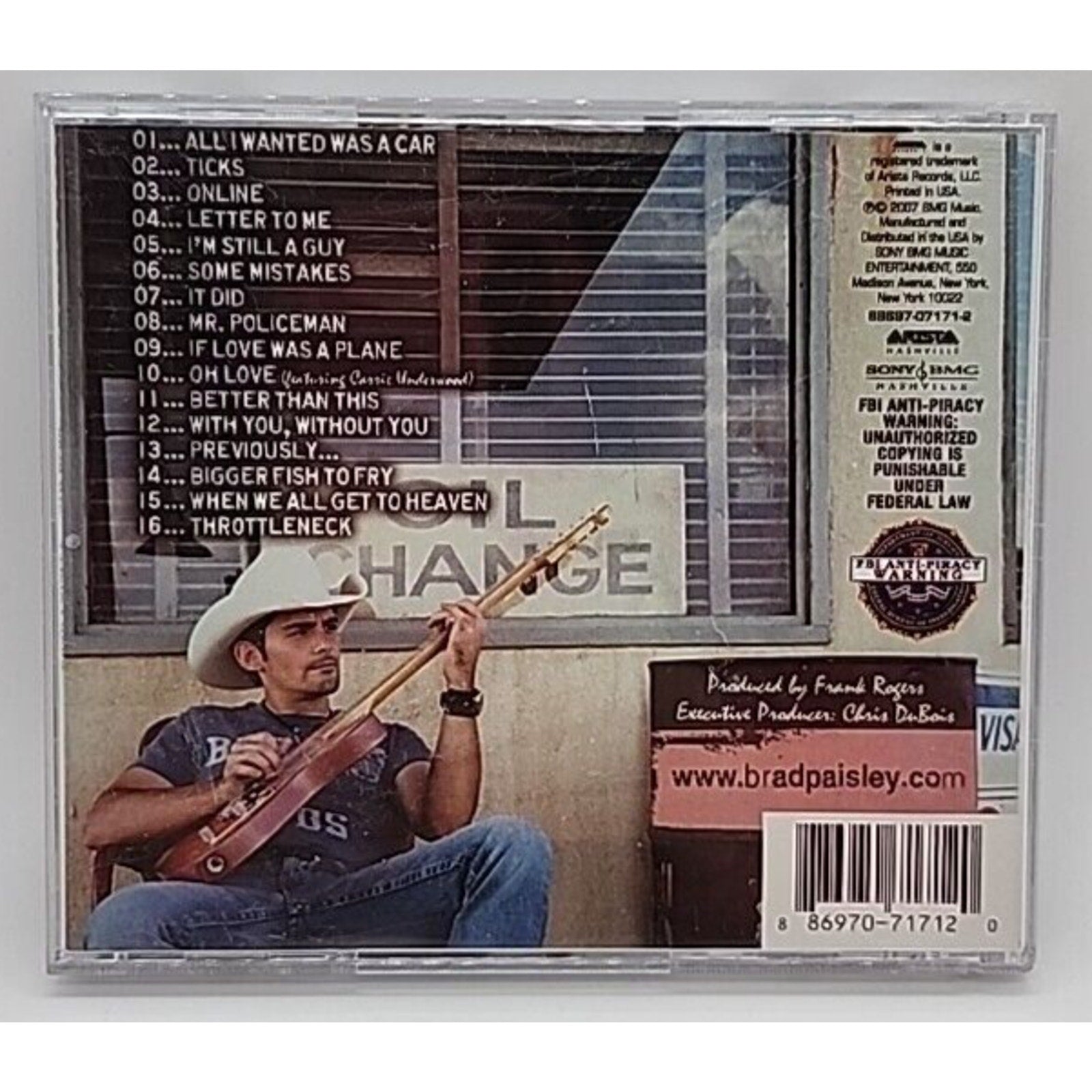 5th Gear by Paisley, Brad (CD, 2007)