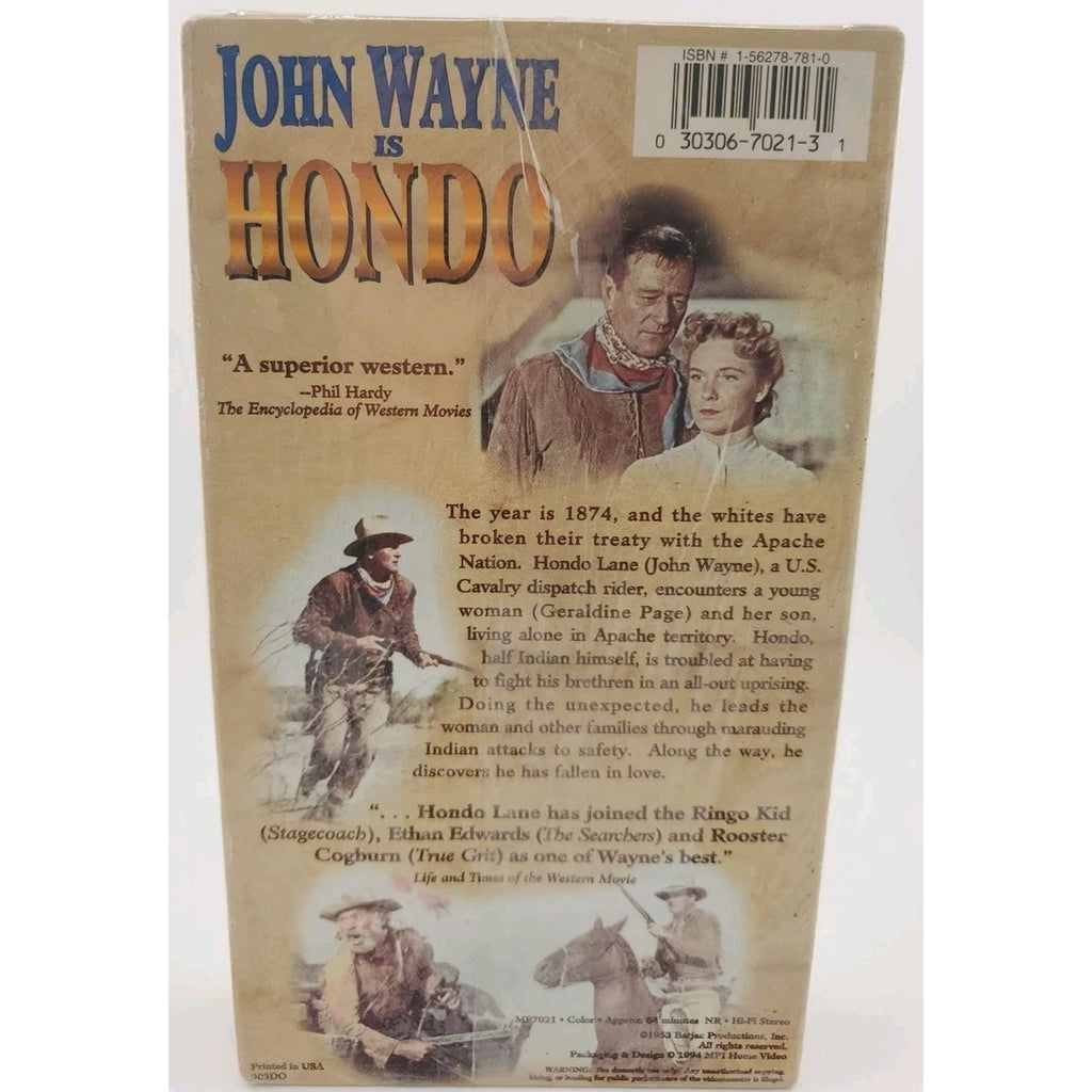 Hondo (VHS, 1994) *Brand New*