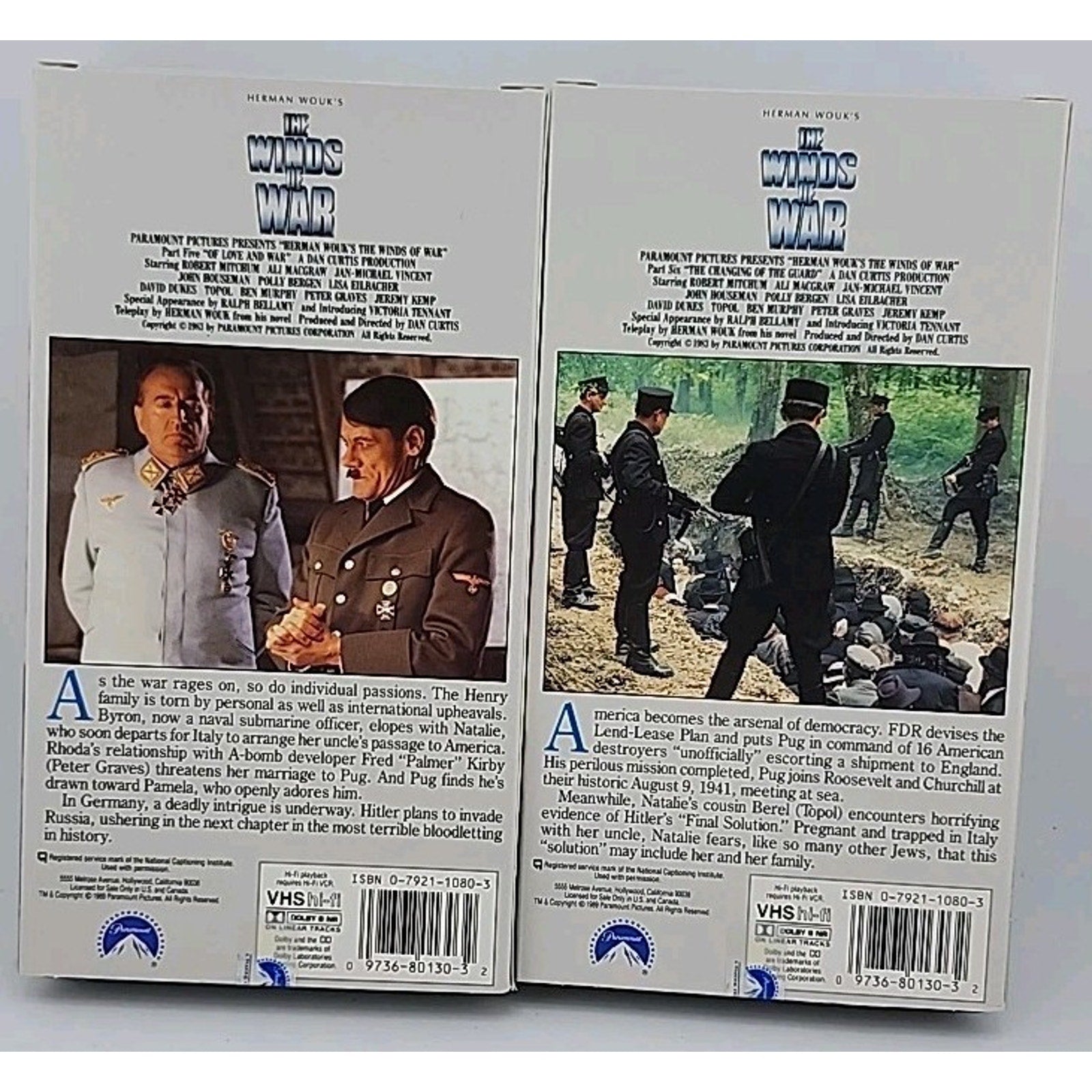 The Winds of War (VHS, 1989, 7-Tape Set)