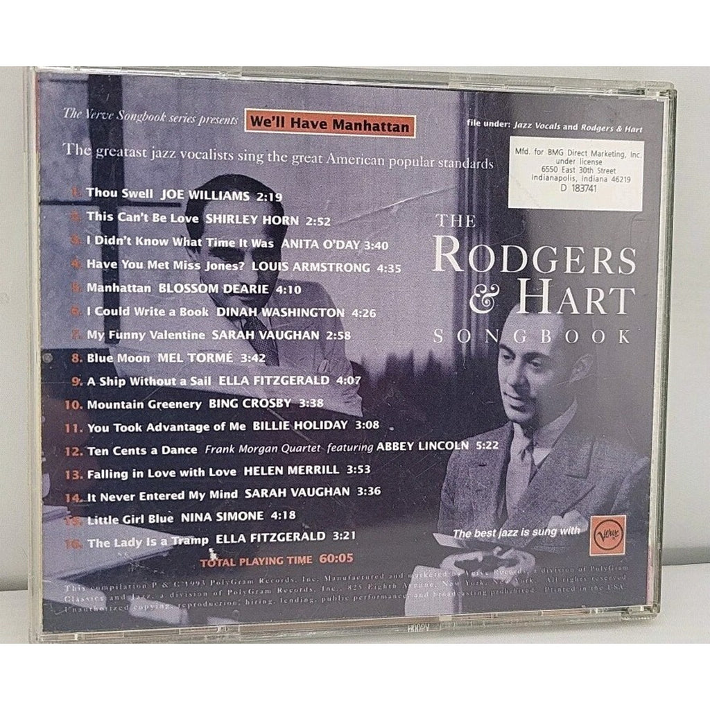 The Rodgers & Hart Songbook: We'll Have Manhattan (CD 1993)