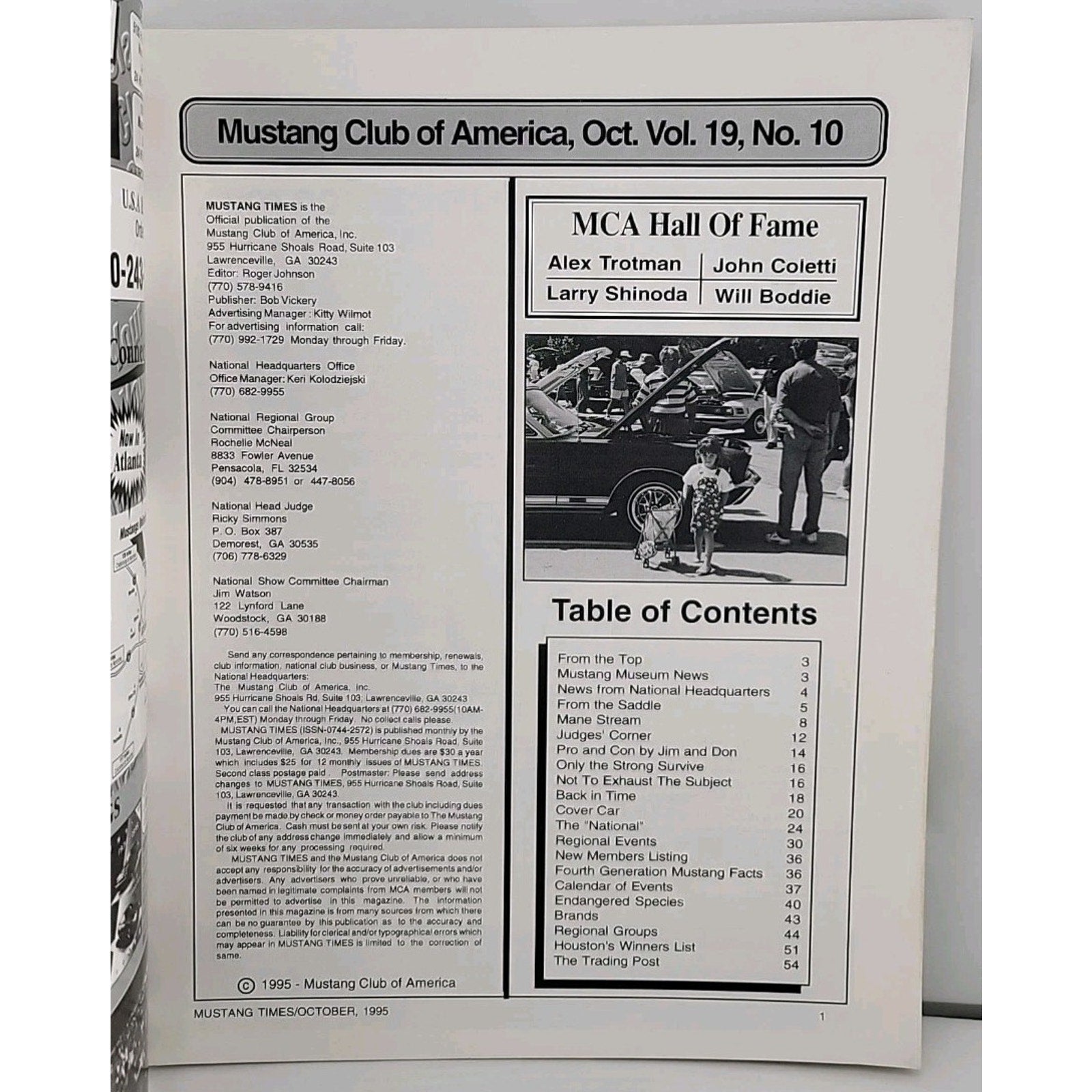 Mustang Times Magazine - October 1995 - Vol. 19 No. 10