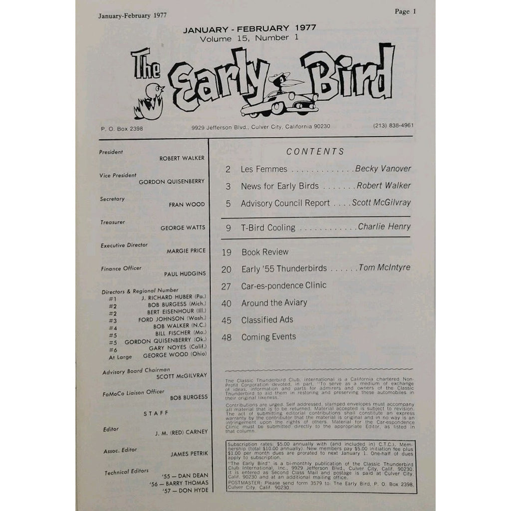 Early Bird January-February 1977 Magazine